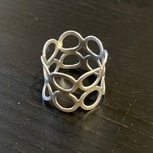 Genuine Silver Vintage Costume Ring